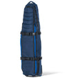 BAG BOY  ZTF Travel Bag Cover in navy/blue detailing  standing vertically.