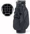 BagBoy Chiller Cart Golf Bag in Black/Charcoal with 14 club divider top
