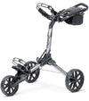 BagBoy Nitron Auto Open Golf Push Cart in Silver/Black