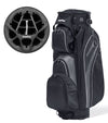 Revolver XP Cart Golf Bag  with 14-Way Club divider in Black/Charcoal/Silver