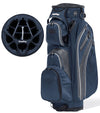 Revolver XP Cart Golf Bag  with 14-Way Club divider in Navy/Charcoal/White