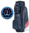 Revolver XP Cart Golf Bag  with 14-Way Club divider in Navy/USA