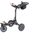 BagBoy Volt Electric Golf Cart in Matte Black/Red