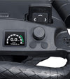 BagBoy Volt Electric Golf Cart - closeup of cosole with gauges and buttons