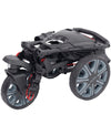 BagBoy Volt Electric Golf Cart in Matte Black/Red - folded up
