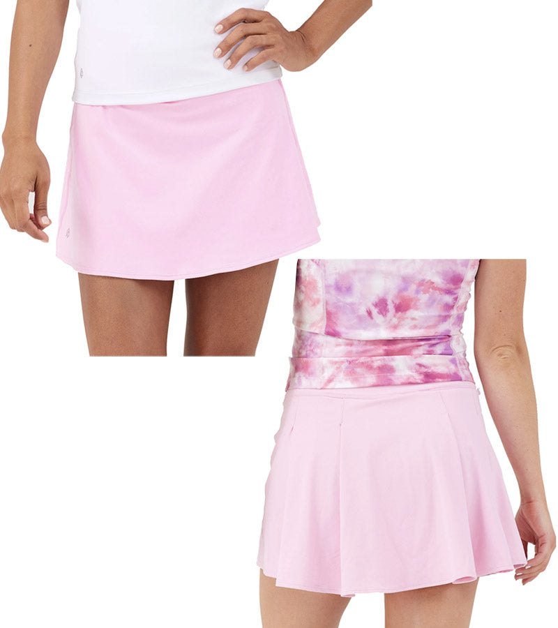Birdie & Ace Everyday Tour Women's Golf Skort in pink
- front and back views