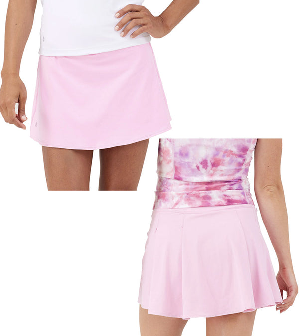 Birdie & Ace Everyday Tour Women's Golf Skort in pink
- front and back views