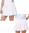 Birdie & Ace Everyday Tour Women's Golf Skort in a white front and back views