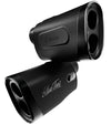 Black Blue Tees Series 4 Ultra Laser Rangefinder with OLED display and flag lock technology, featuring the brand logo on the side. 2 views