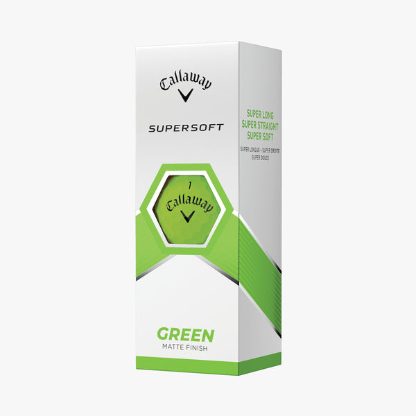 Callaway SuperSoft Golf Balls Matte Green 3 Pack