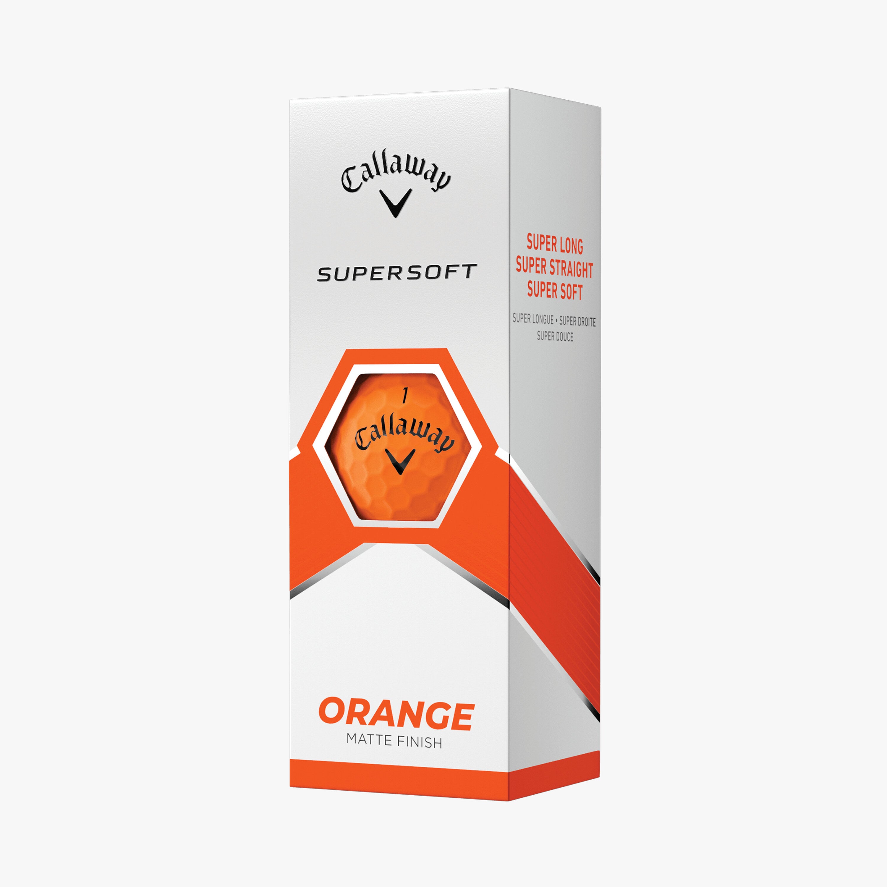Callaway SuperSoft Golf Balls Matte Orange - 3 Pack