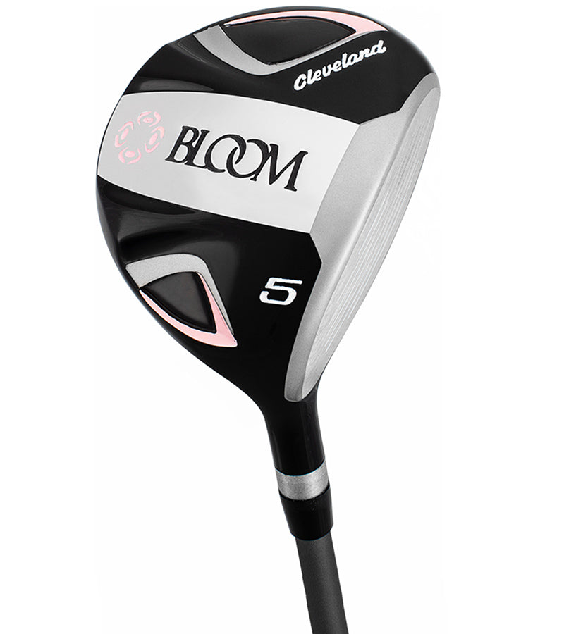 #5 Fairway wood from the Cleveland Bloom Womens Complete Golf Set - in Black with charcoal grey & pink accents