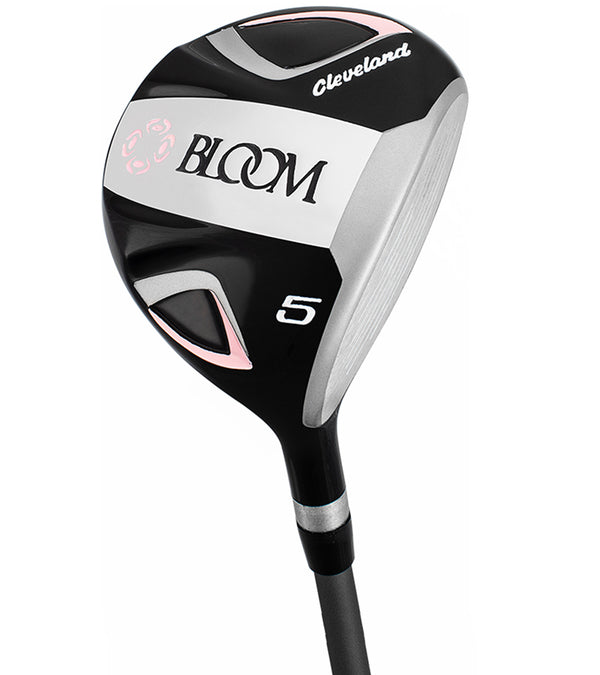 #5 Fairway wood from the Cleveland Bloom Womens Complete Golf Set - in Black with charcoal grey & pink accents