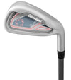 #7 Iron from the Cleveland Bloom Womens Complete Golf Set - in Black with charcoal grey & pink accents