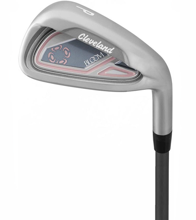 Pitching Wedge from the Cleveland Bloom Womens Complete Golf Set - in Black with charcoal grey & pink accents