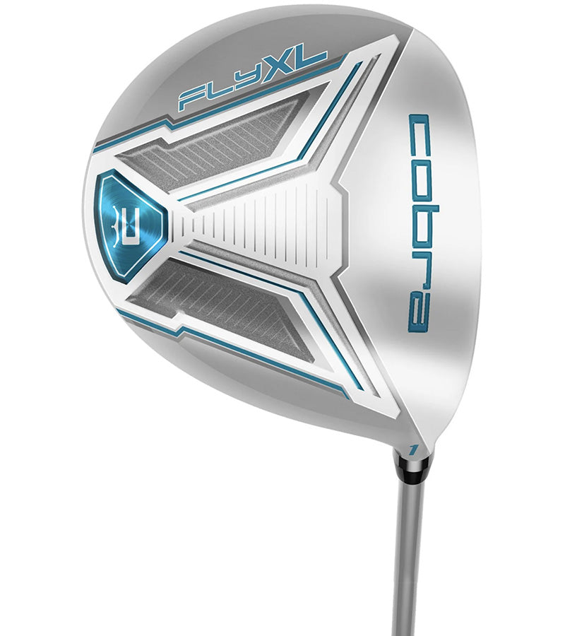 Driver from the Cobra Womens Fly-XL Complete Set 2024 Cart Bag silver/blue combination.