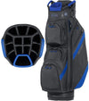 Datrek DG Lite III Golf Cart Bag in Black/Royal/Charcoal with 14-way club