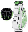 Datrek DG Lite III Golf Cart Bag in White/Green/Checkered with 14-way club divider
