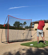 Gosports 10 Ft X 7 Ft Golf Practice Hitting Net- male golfer practicing outside
