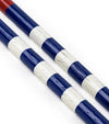 HazyGolf Alignment Sticks – The Patriot- closeup of a pair at an angle