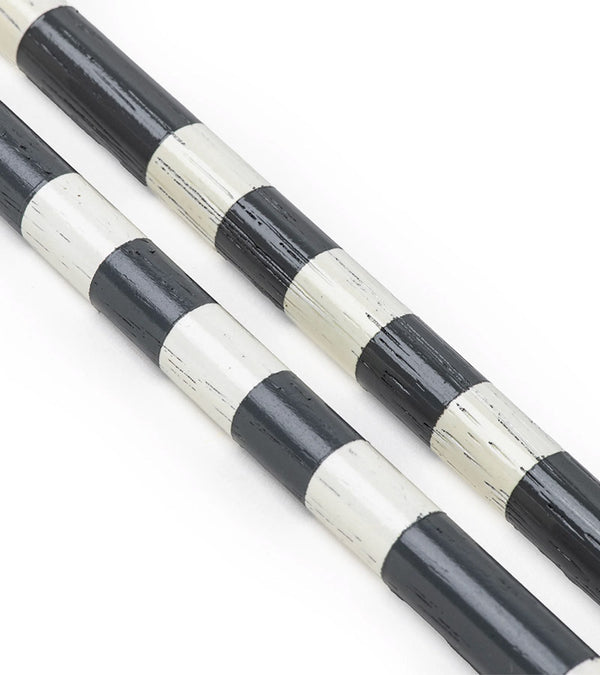 HazyGolf Alignment Sticks – Wolf in Sheep's Clothing- closeup of pair