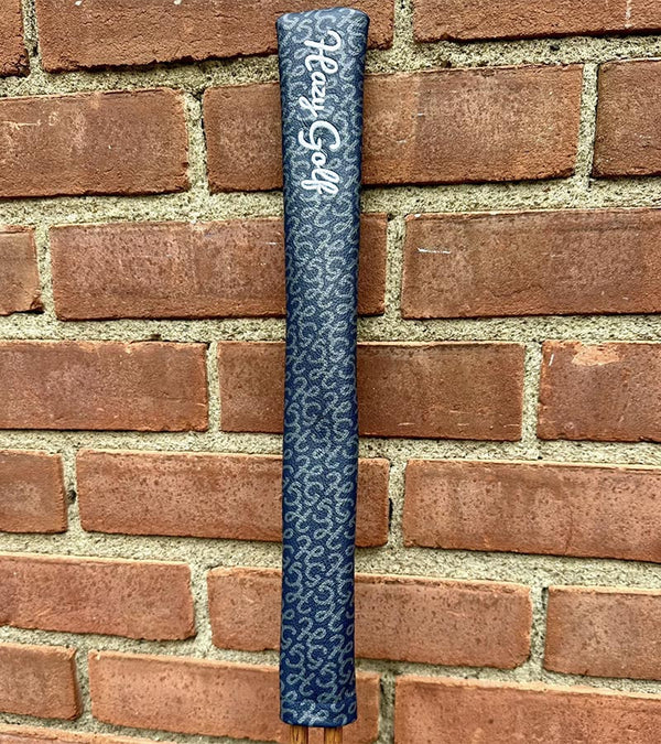 Hazy Golf All Over Alignment Sticks Cover- front view against brick wall