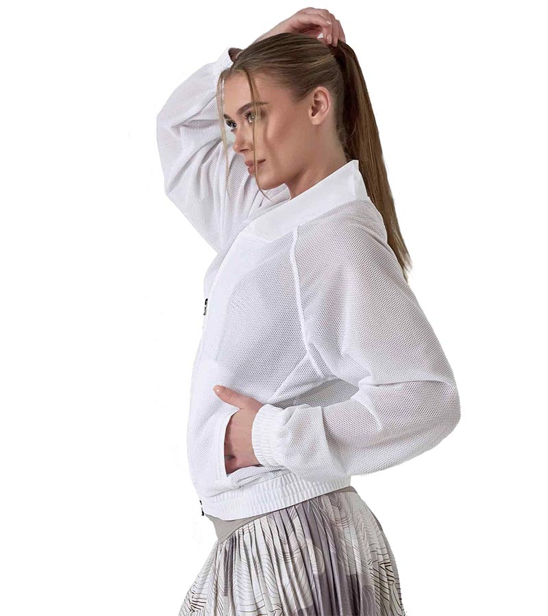 inPhorm BAILA Mesh 2 Way Zip Womens Bomber Golf Jacket