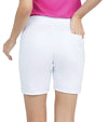 inPhorm Camila Womens Golf Shorts - partial model back view with hand in a back pocket