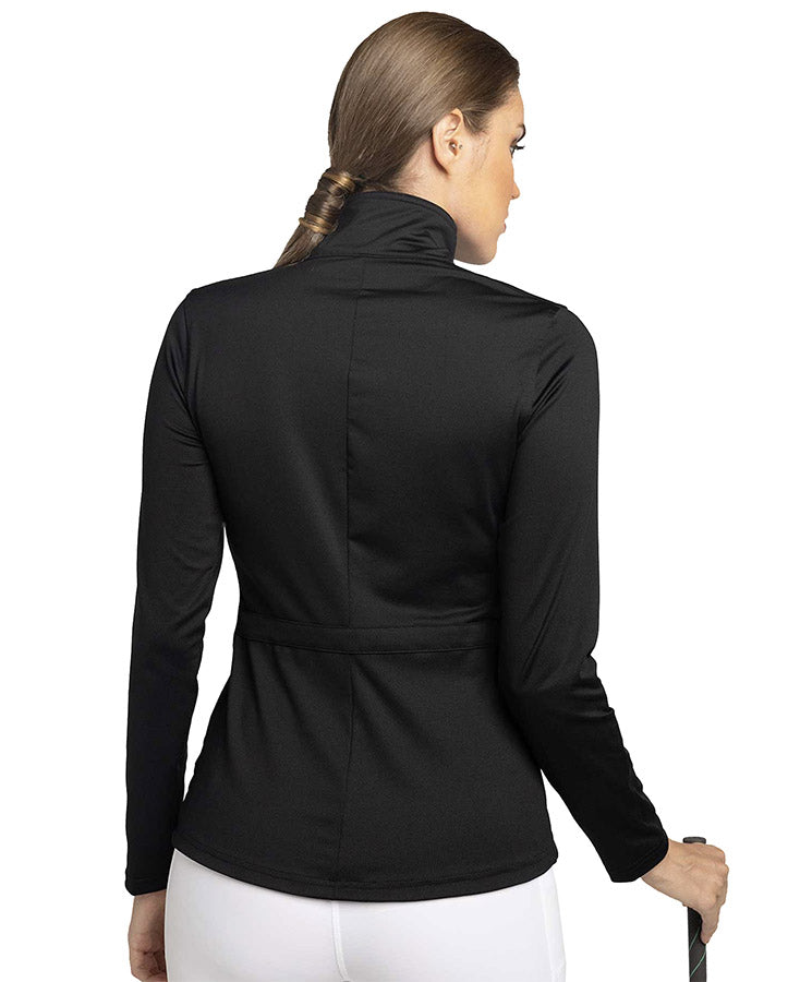 inPhorm Classic Blythe Women’s Jacket in black - model with back view