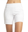 inPhorm Cleo Womens Golf Shorts- front in white