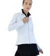 Inphorm Women's Active Golf Jacket in white - 3quarter view