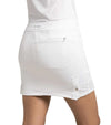 Inphorm BAILA 15" Golf Skirt in white -partial model 3quarter back view.