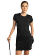 Inphorm BAILA 15" Golf Skirt in black -partial model front view with club