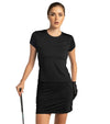 Inphorm BAILA 15" Golf Skirt in black -partial model front view with club