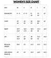 inPhorm Womens sizing Chart