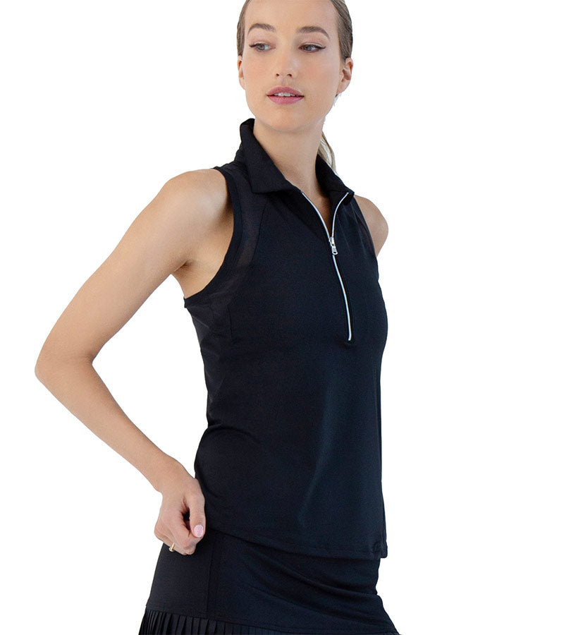 inPhorm Neisha Classic Sleeveless Womens Polo Shirt