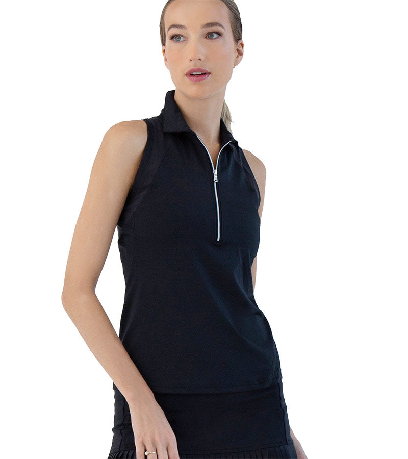 inPhorm Neisha Classic Sleeveless Womens Polo Shirt