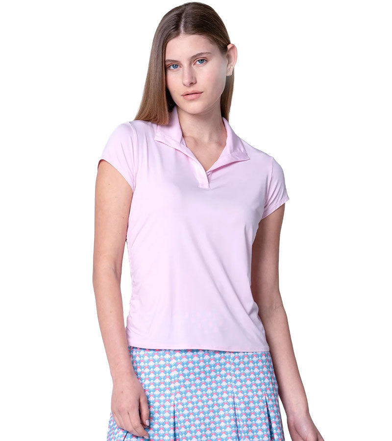 Lucky in Love Day Club Short Sleeve Womens Golf Polo