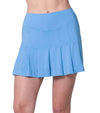 Lucky in Love Golf Course Skort Womens Golf Skort in periwinkle - partial model - front view