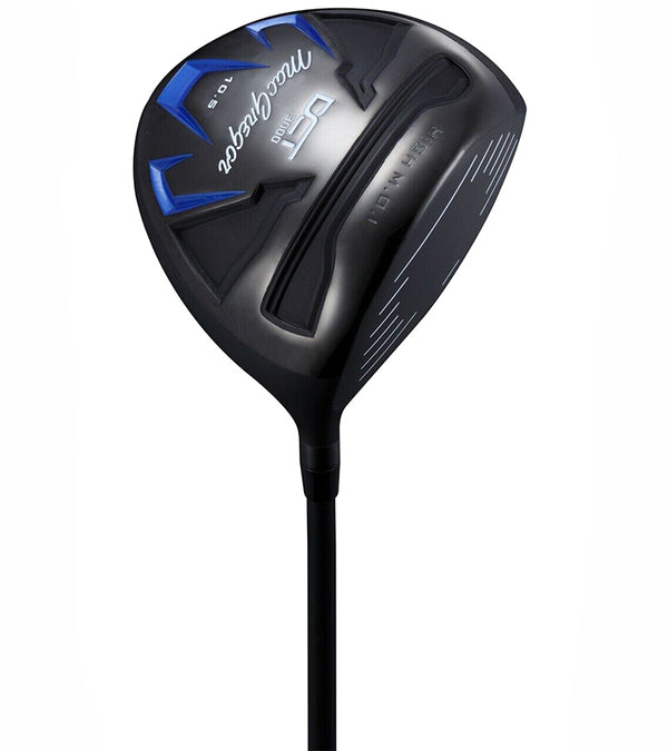 MacGregor Golf DCT3000 Premium Mens Golf Clubs Set - driver in black with blue accents
