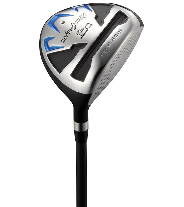 MacGregor Golf DCT3000 Premium Mens Golf Clubs Set - hybrid in black with silver & blue accents