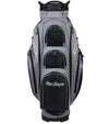 MacGregor Golf Mac 2.0 Heather Cart Bag in heather gray with black and white details -front view