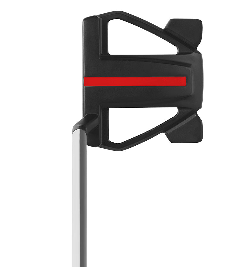 Orlimar Tangent F4 Mallet Putter in black with red alignment stripe - top view