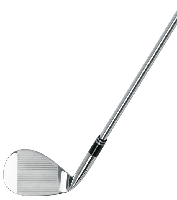 Orlimar Fat Sole Men’s Lob Wedge in silver & black - face view of club