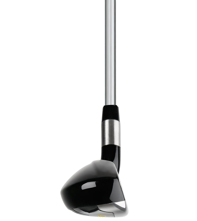 Orlimar Golf Escape Hybrid Iron in silver with black details - straight on view