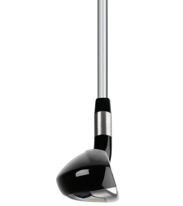 Orlimar Golf Escape Hybrid Iron in silver with black details - straight on view