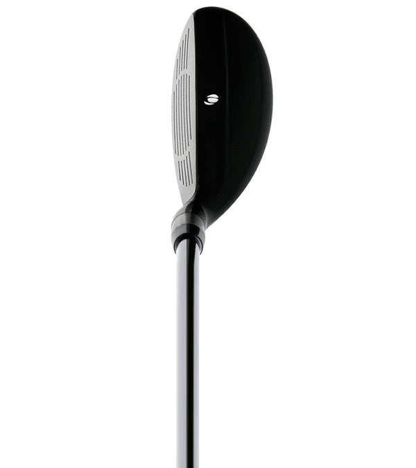 Orlimar Golf Escape Hybrid Iron in silver with black details - side/face view