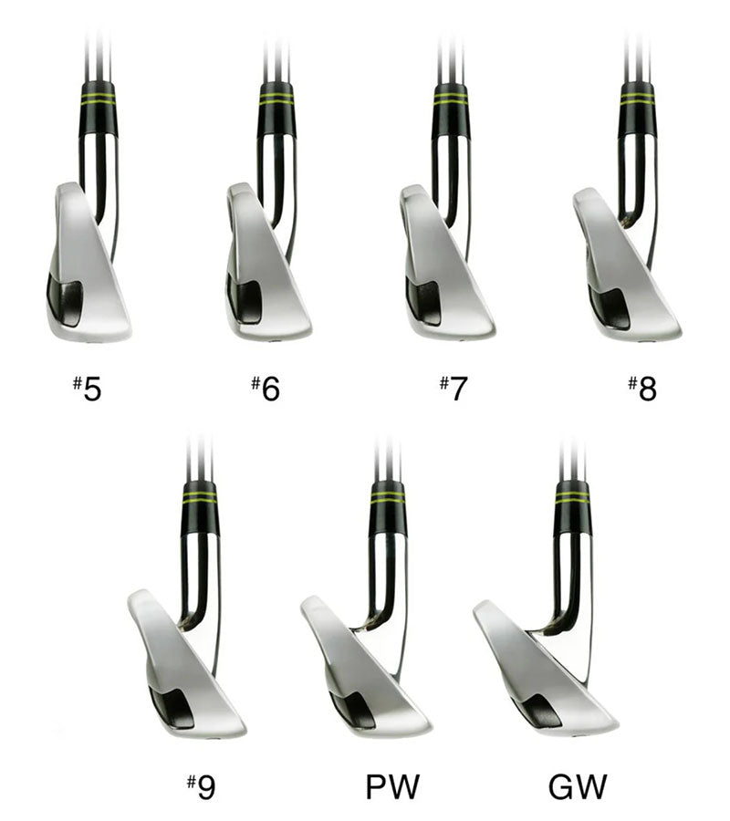 Orlimar Golf Intercept Single Length Seniors Iron Set - #5-#9 + PW & GW toe view