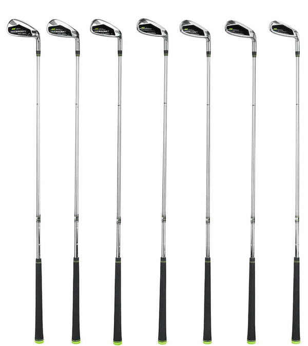 Orlimar Golf Intercept Single Length Mens Iron Set -showing all 7 clubs are the same length