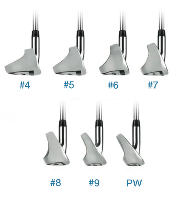 Orlimar Golf Stratos Womens Hybrid Iron Set - side view all club heads